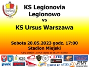 Plakat informujący o meczu
