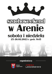 Plakat Szacoweekendu w Arenie 2023