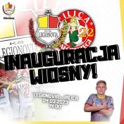 Grafika promująca mecz KS Legionovia - Pilica Białobrzegi