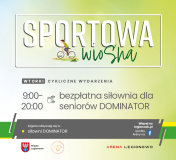Grafika informująca o zajęciach w ramach Sportowej Wiosny