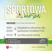 Grafika informująca o zajęciach w ramach Sportowej Wiosny