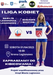 Grafika promująca mecz: B&B LTS Legionovia - SMS PZPS Szczyrk