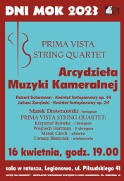 Plakat promujący koncert - Arcydzieła muzyki kameralnej