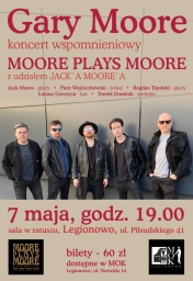 Plakat promujący Gary Moore - koncert wspomnieniowy
