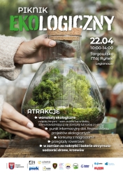 Plakat promujący Piknik Ekologiczny 2023 w Legionowie