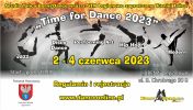 Grafika reklamująca turniej tańca - Time for Dance 2023