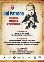 Plakat promujący Dni Patrona miasta - Stefana Wyszyńskiego
