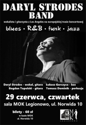 Plakat promujący koncert Daryl Strodes Band