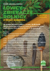 Plakat promujący piknik archeologiczny