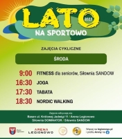 zdjęcie z harmonogramem lato na sportowo