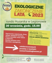 Plakat promujący ekologiczne zakończenie lata
