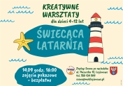 plakat informacyjny o zajęciach świecąca latarnia