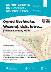 Plakat informujący o wykładzie.