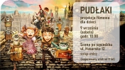 Plakat informacyjny o projekcji.