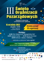 Plakat promujący III Święto Organizacji Pozarządowych w Legionowie