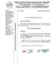Zaproszenie na Dzień Wandy Tomczyńskiej