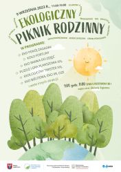 plakat inforumujący o pikniku eklogicznym