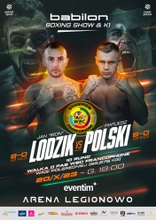 palakt informujący o meczu bokserskim.