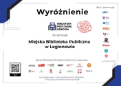 Wyróżneinie dla Poczytalni