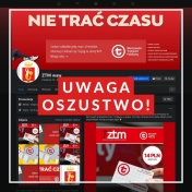 Grafika informjąca o oszustwie