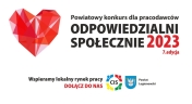 Plakat promujący akcję odpowiedzialni społecznie
