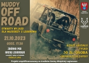 Plakat informujący o Off road - wyjazd dla młodzieży z Legionowa