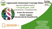 Plakat informujący o wykładzie.