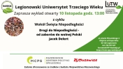 Plakat informujący o wykładzie.