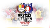 plakat informujący o meczu piłki nożnej KS Legionovia Legionowo - Olimpia Zambrów
