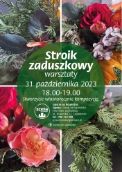 Plakat informujący o warsztatach.