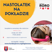 Plakat informujący o zajęciach dla rodziców