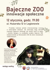 Plakat informujący o prezentacji innowacje społeczne