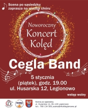 Plakat informujący o koncercie kolęd
