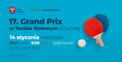 Plakat informujący o turnieju tenisa stołowego