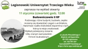 plakat informujący o Wykładzie otwartym - Budowniczowie II RP