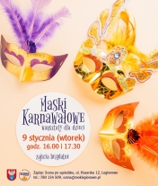 Plakat informujący o bezpłatnych warsztatch dla dzieci