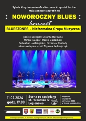 Plakat informujący o koncercie zespołu