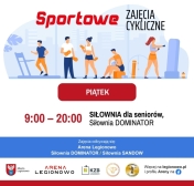 Grafika informująca o zajęciach w ramach Sportowe zajęcia cykliczne