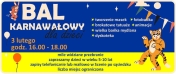 Plakat informujący o balu karnawałowym