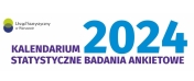 Napis: Kalendarium 2024 statystyczne badania ankietowe