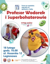 Plakat informujący o przedstawieniu dla dzieci