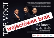 Plakat informujący o koncercie Tre Voci