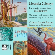 Plakat informujący o wernisażu