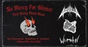 Plakat informujący o koncercie No Mercy For Silence 24