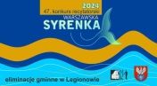 Plakat informujący o konkursie Warszawska Syrenka - eliminacje gminne