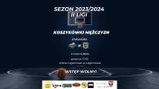 Plakat informujący o meczu koszykówki: KS Legion Legionowo - UKS Trójka Żyrardów