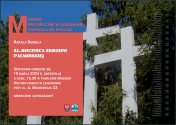 Plakat informujący o wykładzie:84. rocznica Zbrodni Palmirskiej