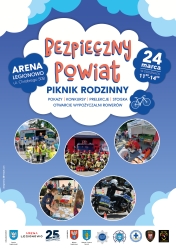 Plakat informujący o pikniku rodzinnym