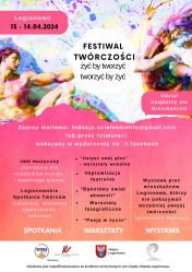 Plakat promujący Festiwal Twórczości w Legionowie