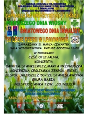 Plakat informujący o święcie emerytów w Legionowie